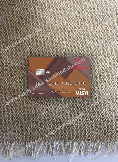 Jamaica Scotiabank visa debit card photolook front